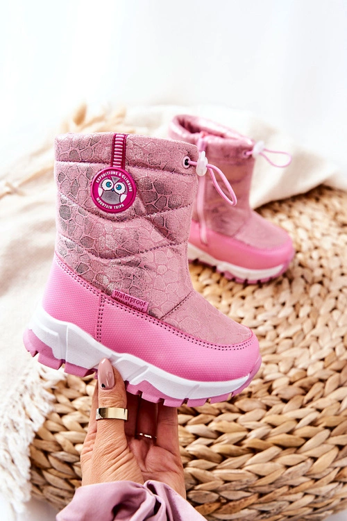 Dziecięce Ocieplane Śniegowce Na Suwak Różowe Layoth