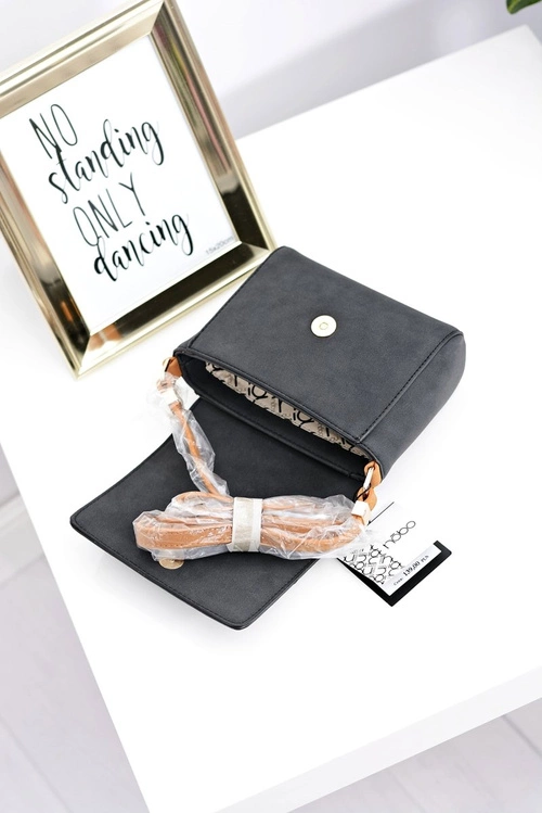 Damska Torebka Mała Czarna Listonoszka Nobo