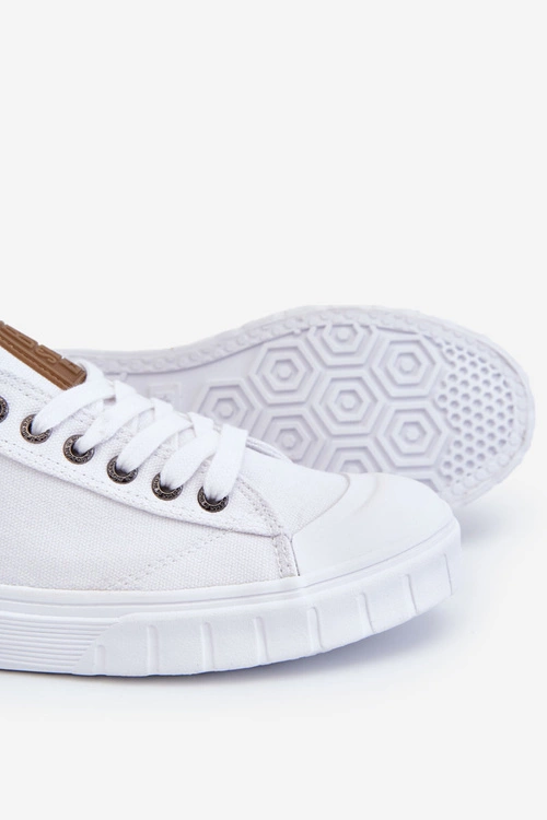 Męskie Materiałowe Trampki Big Star LL174019 Białe