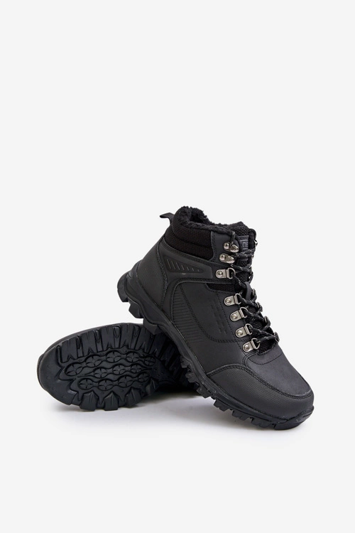 Ocieplane Buty Trekkingowe Męskie Czarne Loreinae