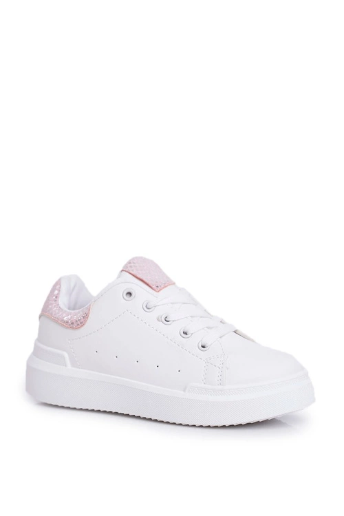 Obuwie Sportowe Dziecięce Na Rzep Białe Ilonka