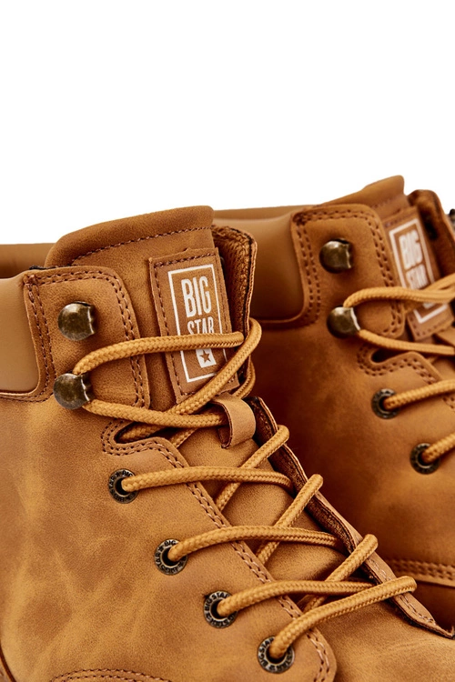 Męskie Botki Trapery Memory Foam Big Star KK174207 Camel