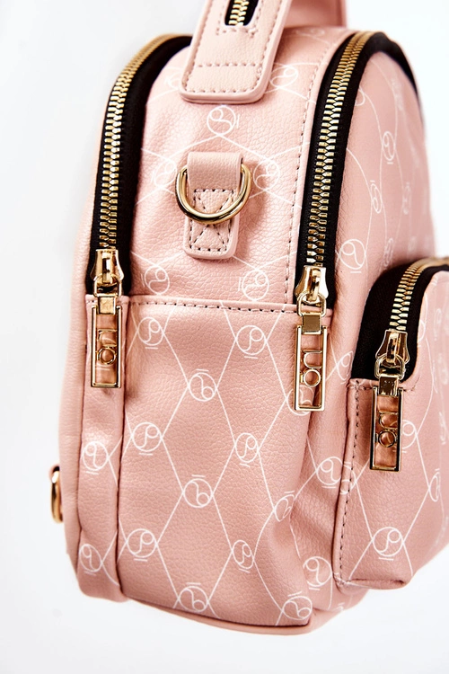 Damski Skórzany Plecak NOBO L1341-C004 Różowy