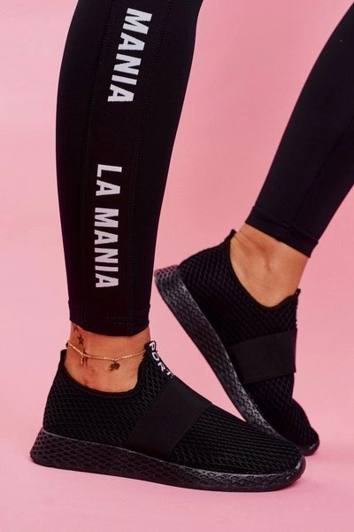 Damskie Sportowe Obuwie Wsuwane Lekkie Czarne La Fiesta