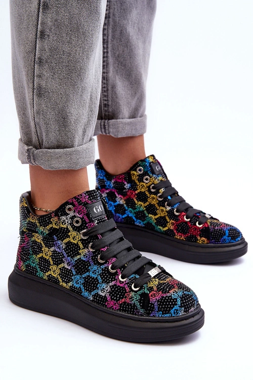 Buty Sportowe Na Platformie Dżety GOE MM2N4009 Czarne