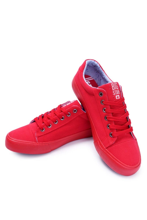 Trampki Męskie Niskie Big Star Czerwone AA174093