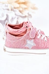 Dziecięce Trampki Na Rzep BIG STAR HH374027 Różowe