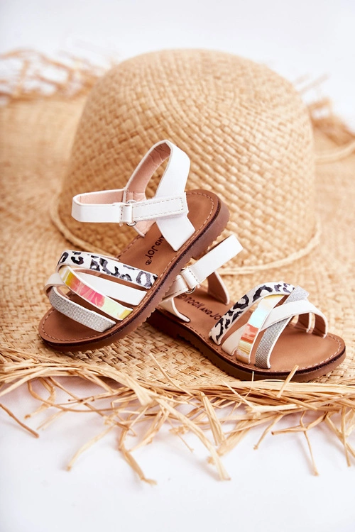 Dziecięce Sandały Na Lato Białe Nelson