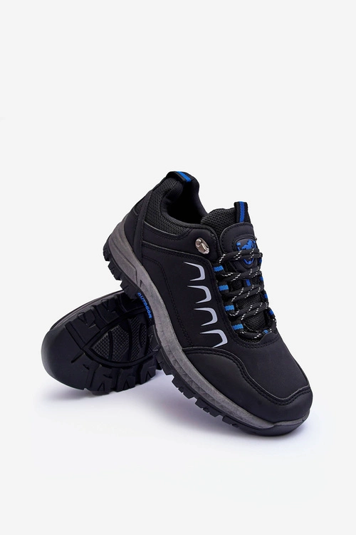 Męskie Buty Trekkingowe Niskie Czarne Galas