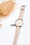 Damski Analogowy Zegarek Na Pasku ERNEST Jasnobeżowy