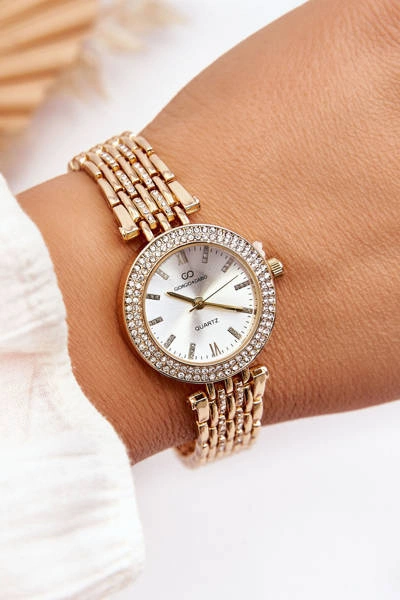 Stalowy Damski Zegarek Giorgio&Dario Złoty