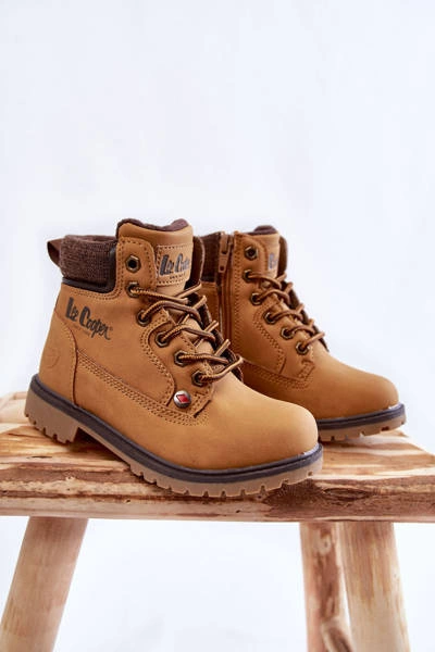 Dziecięce Botki Trapery Lee Cooper LCJ-22-01-1490 Camel