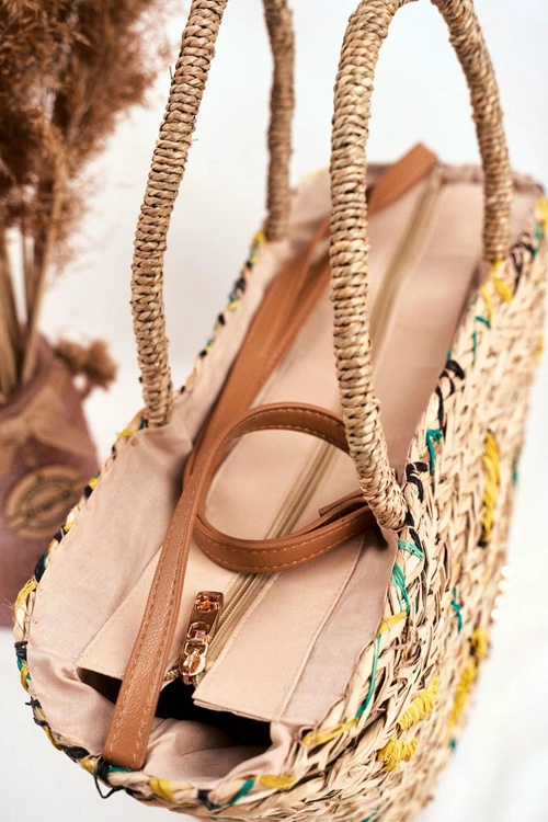 Torba Plażowa Damska Słomkowy Koszyczek NOBO NBAG-XI0540-C015