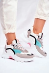 Sportowe Damskie Buty Sneakersy Biało Zielone Mindanao