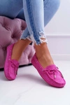 Mokasyny Damskie Wygodne Eko-zamsz Fuksja Memfi