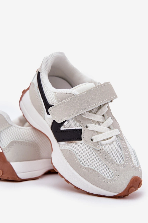 Sneakersy Dziecięce Na Rzep Szare Tezzu