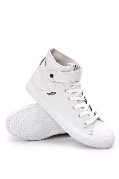 Męskie Wysokie Trampki Big Star Białe Y174024