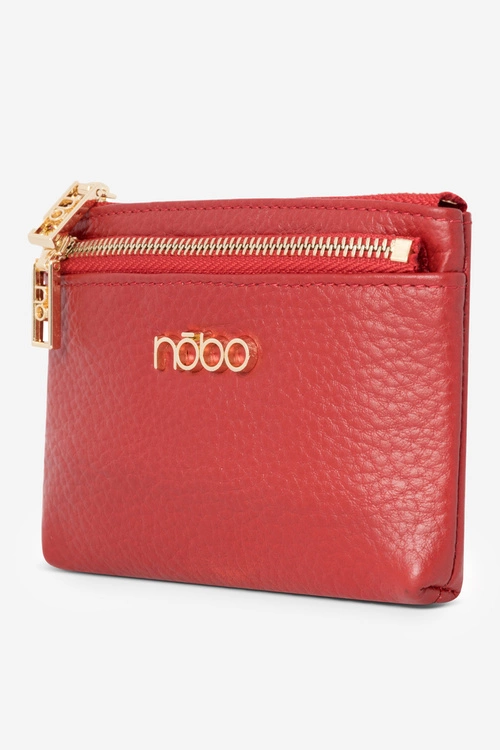 Skórzany Portfel Damski Nobo NPUR-LR0150-C005 Czerwony