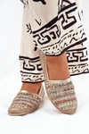 Eleganckie Skórzane Espadryle Z Plecionką Zazoo 10178 Multikolor