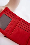 Damski Mały Portfel Na Magnes Czerwony Zaya