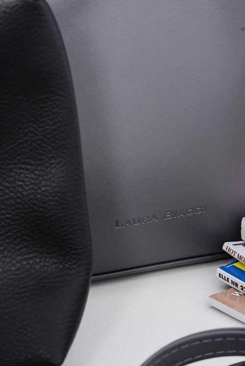 Damska Torebka Shopper Szara + Kosmetyczka