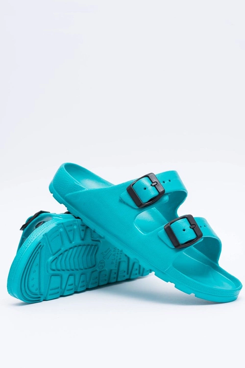 Klapki Damskie Lekkie Ogrodowe Turkusowe