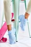 Wsuwane Buty Sportowe Damskie Jasnoniebieskie Dalmiro
