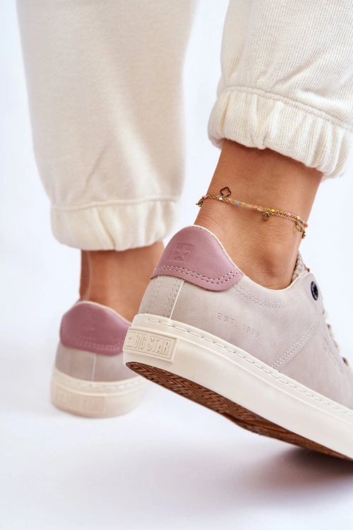 Damskie Sneakersy Big Star LL274399 Beżowe