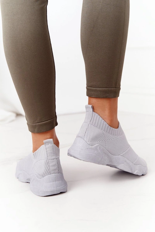 Damskie Sportowe Buty Slip-on Szare Yoga Class
