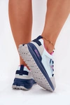 Buty Sportowe Damskie Na Platformie Big Star RR274A225 HI-POLY SYSTEM Niebieskie