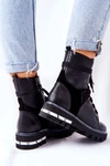 Skórzane Botki Workery Maciejka Czarne 05219-01