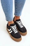 Stylowe Sneakersy Na Platformie Czarne Doriwa