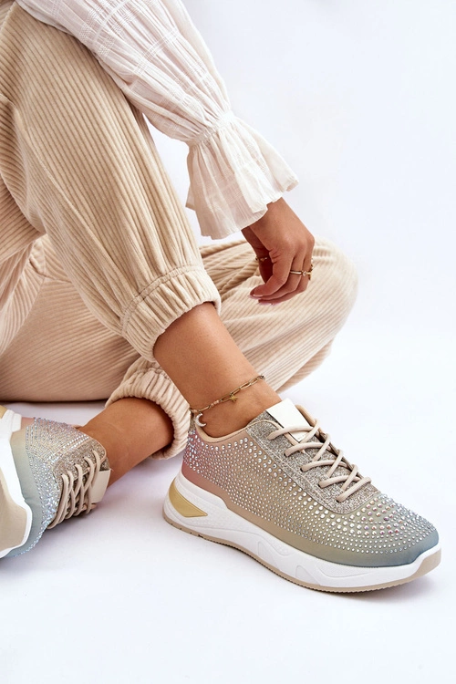 Damskie Sneakersy Z Cyrkoniami Multikolor Raiden