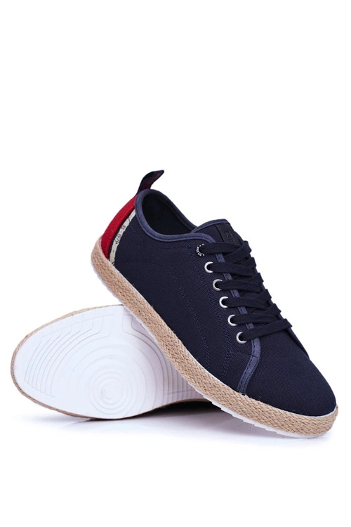 Trampki Męskie Big Star Espadryle Granatowe FF174154
