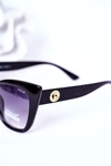 Okulary Przeciwsłoneczne Cat Eye Czarne Ombre