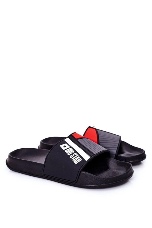 Męskie Klapki Big Star HH174836 Czarne