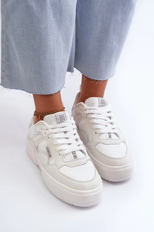 Sneakersy Damskie Big Star NN274357 Memory Foam System Białe