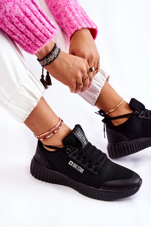 Damskie Sneakersy Big Star KK274063 Czarne
