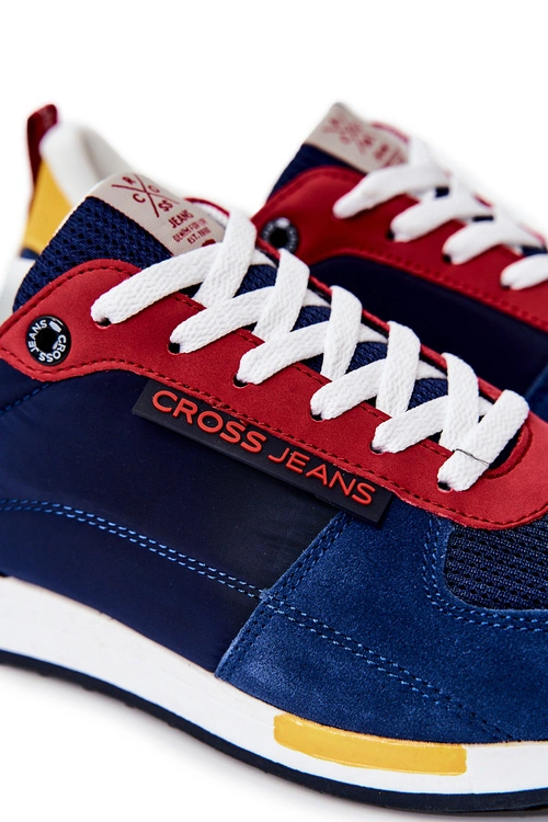 Obuwie Sportowe Męskie Cross Jeans JJ1R4008C Granatowe
