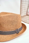 Damski Kapelusz Fedora BRUNO ROSSI Camel