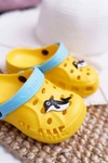 Dziecięce Klapki Domowe Żółte Kroksy z Delfinem