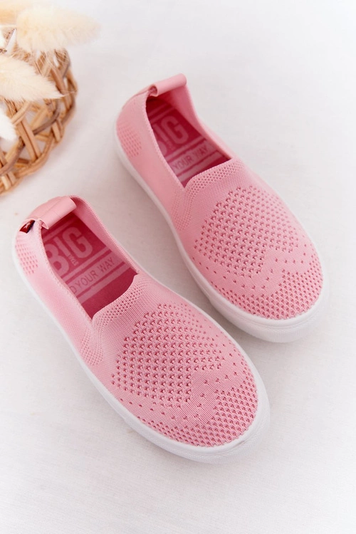 Dziecięce Wsuwane Tenisówki Slip-On Big Star HH374103 Różowe