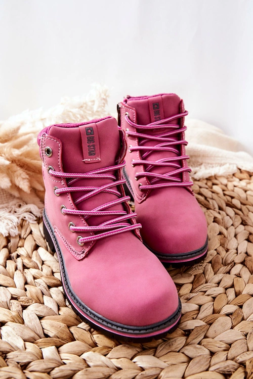 Trapery Botki Dziecięce Big Star BB374124BS Różowe