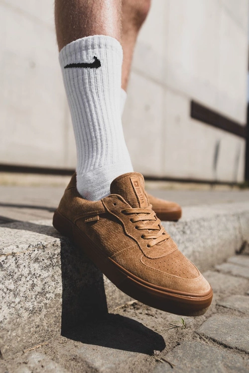 Trampki Męskie Big Star Zamszowe Beżowe EE174361