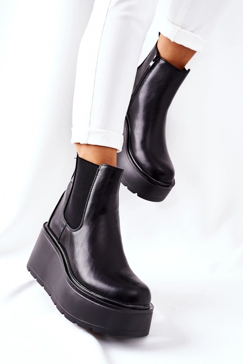 Ocieplane Botki Czarne Montiano