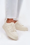 Sneakersy Damskie Big Star RR274A243 HI-POLY SYSTEM Beżowe