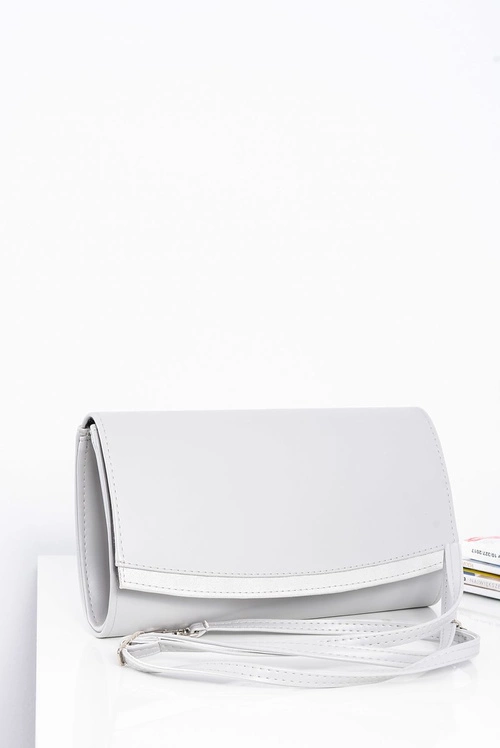 Damska Szara Polska Torebka Elegancka Kopertówka