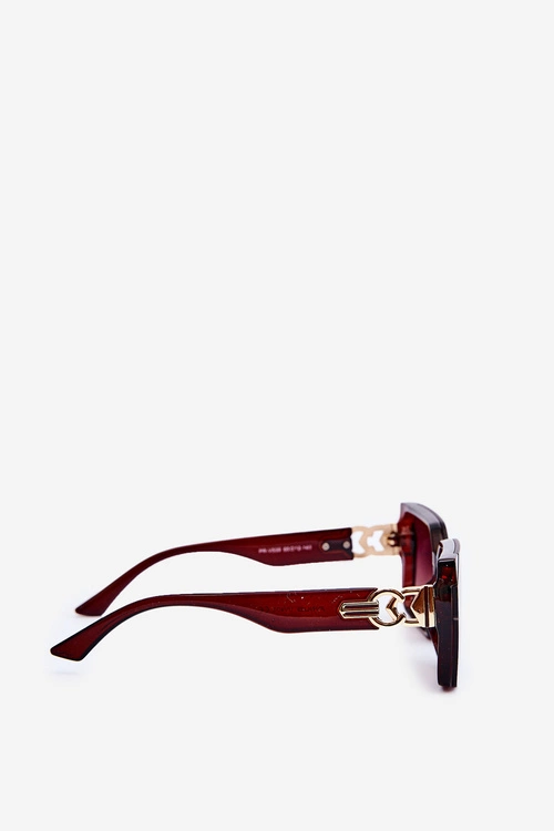 Kwadratowe Okulary Przeciwsłoneczne Damskie UV400 Brązowe