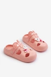 Klapki Dziecięce Piankowe Z Ozdobą Różowe Opleja