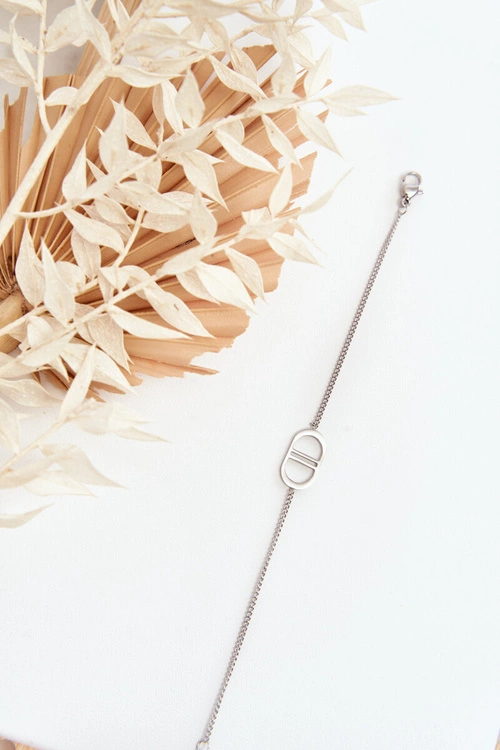 Damska Bransoletka Ze Stali Nierdzewnej Srebrna